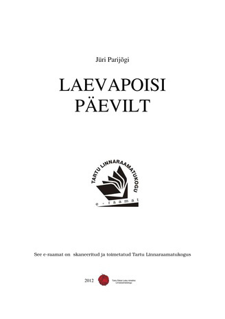 Laevapoisi päivilt + (epub)
