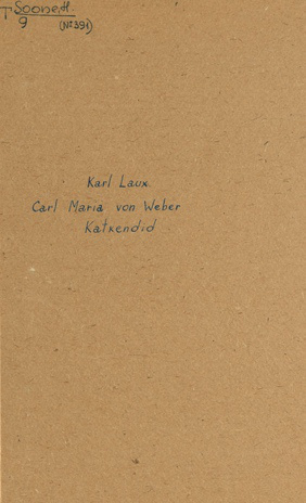Carl Maria von Weber : katkendid